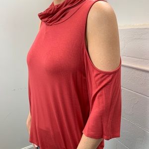 Ella Moss cold shoulder cowl neck